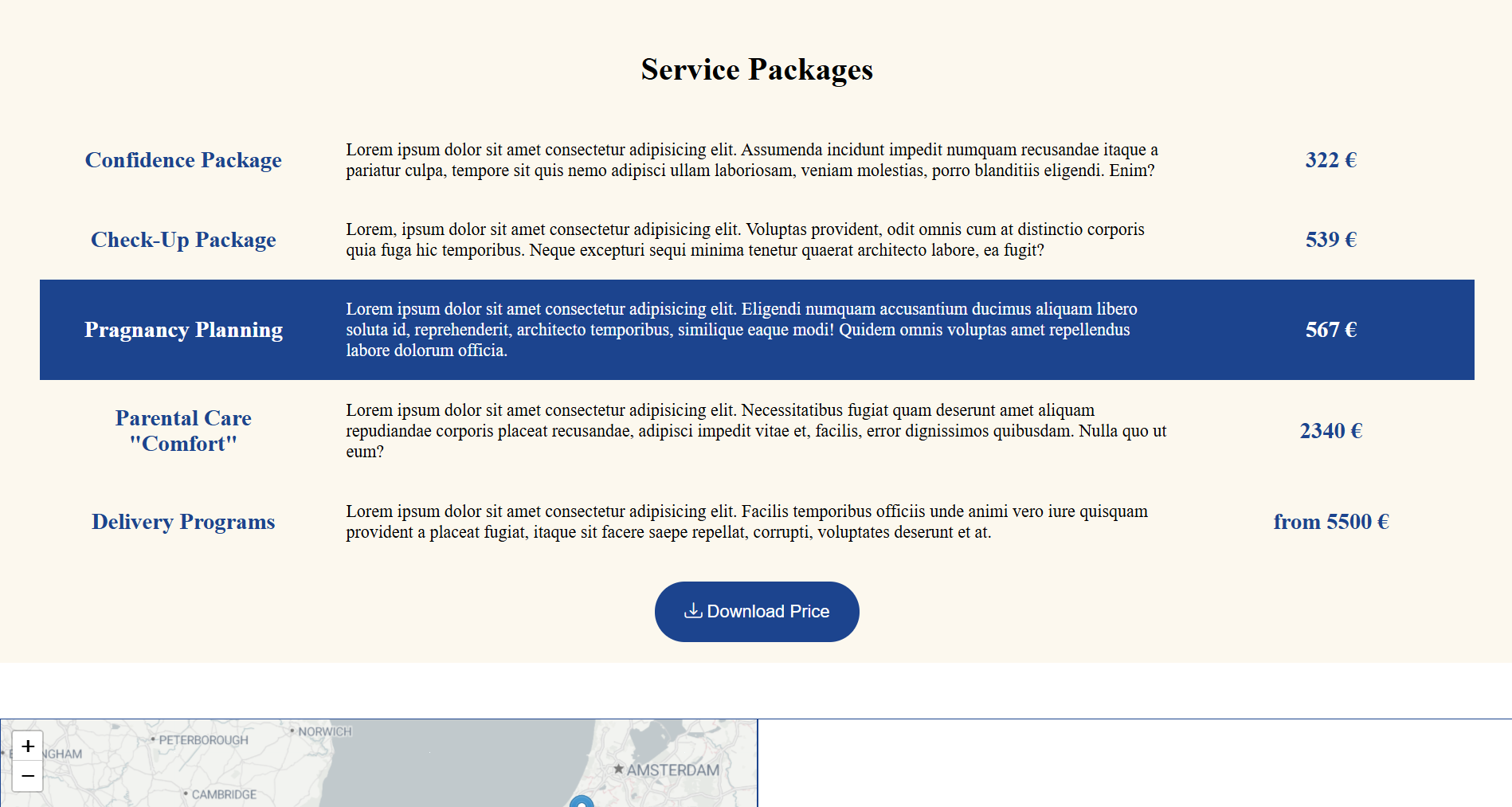 DuckTrack applications table screenshot